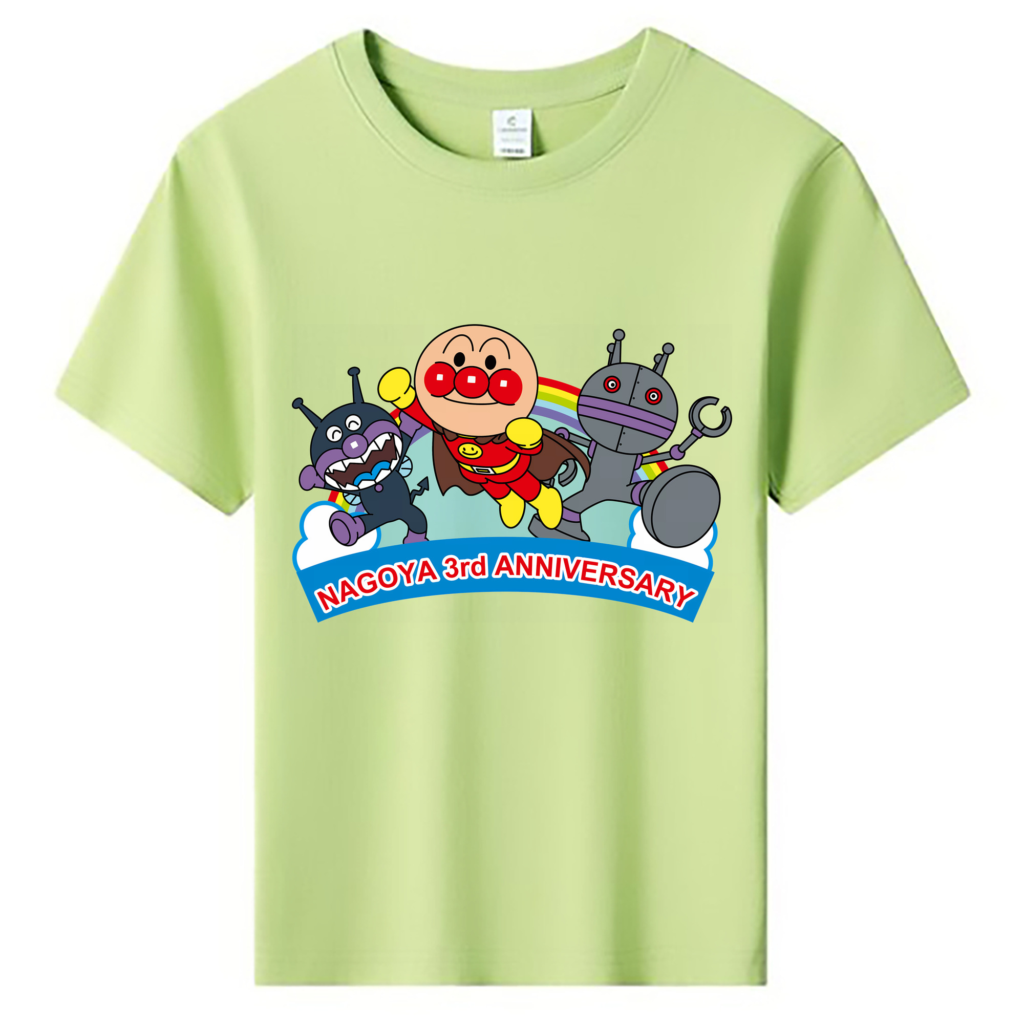 （画像用） アンパンマン Anpanman 綿100％キッズTシャツ（フロントプリント）